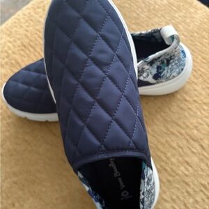 Vera Bradley Navy Quilted Sneakers